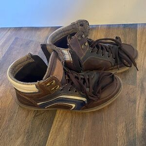 Men's Brown German High-Top Sneakers